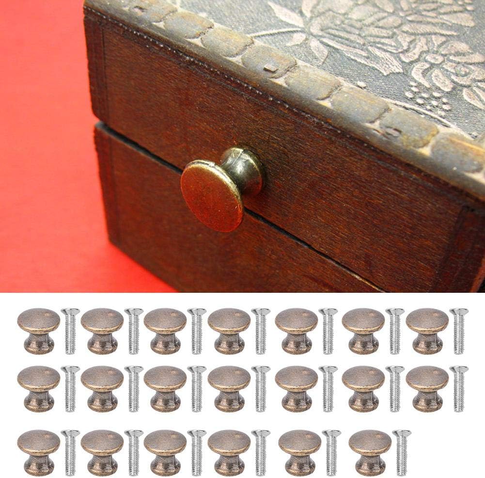 Mini Drawer Knobs, 20pcs Mini Mushroom Head Handle Small Drawer Cabinet Jewelry Boxes Knobs Pulls Single Hole Handleswith 20pcs Screw - Image 4