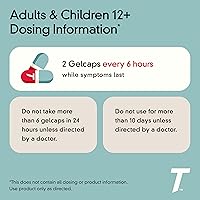 Vista 4 de Tylenol Geles de liberación rápida de acetaminofeno extra fuerte, analgésico extra fuerte y reductor de fiebre, cápsulas de gel con agujeros