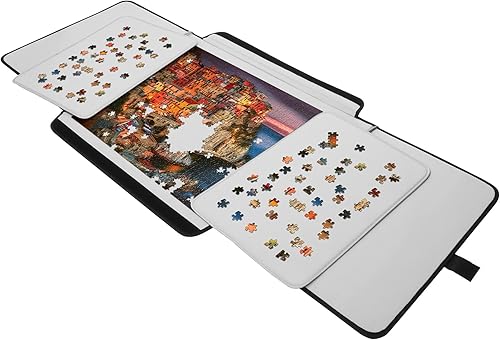 Mesa de rompecabezas de 1000 piezas (TRI FOLD CASE 1000PCS) (31.9 in* 22.8 in) Si necesitas una mesa de rompecabezas portátil, mesa de rompecabezas