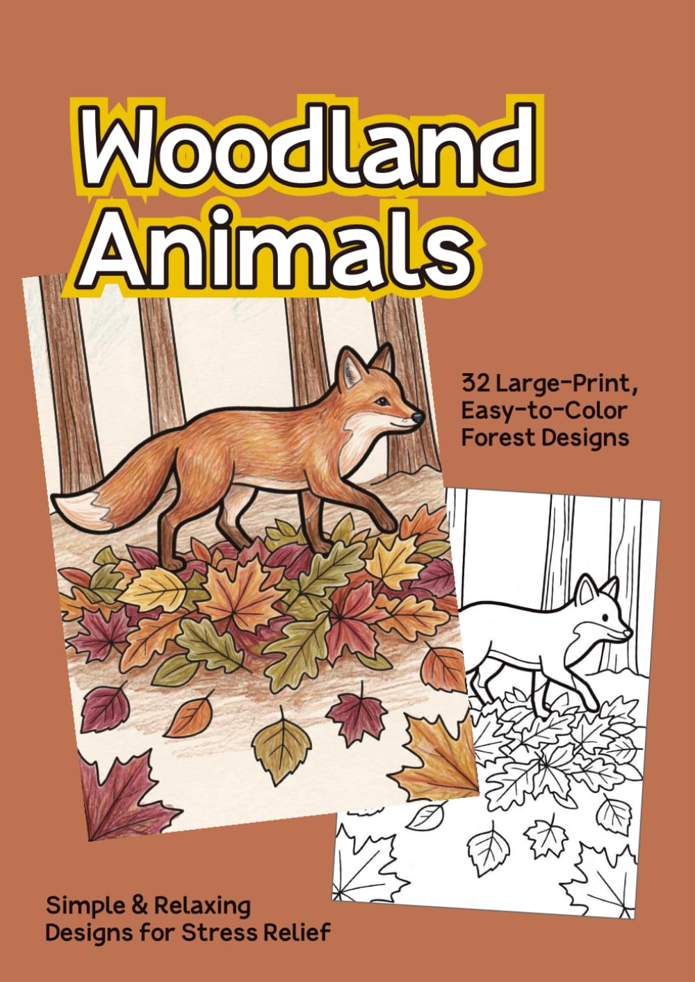 Woodland Animals Coloring Book: An Adult Coloring Book of Forest Animals and Nature