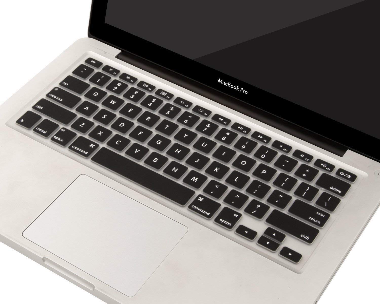 Saco Silicone Keyboard Protector Skin Cover for Apple MacBook Air 13-Inch Model: A1369 and A1466 -Black with Clear (B07DC1BG1Z) Amazon Price History, Amazon Price Tracker