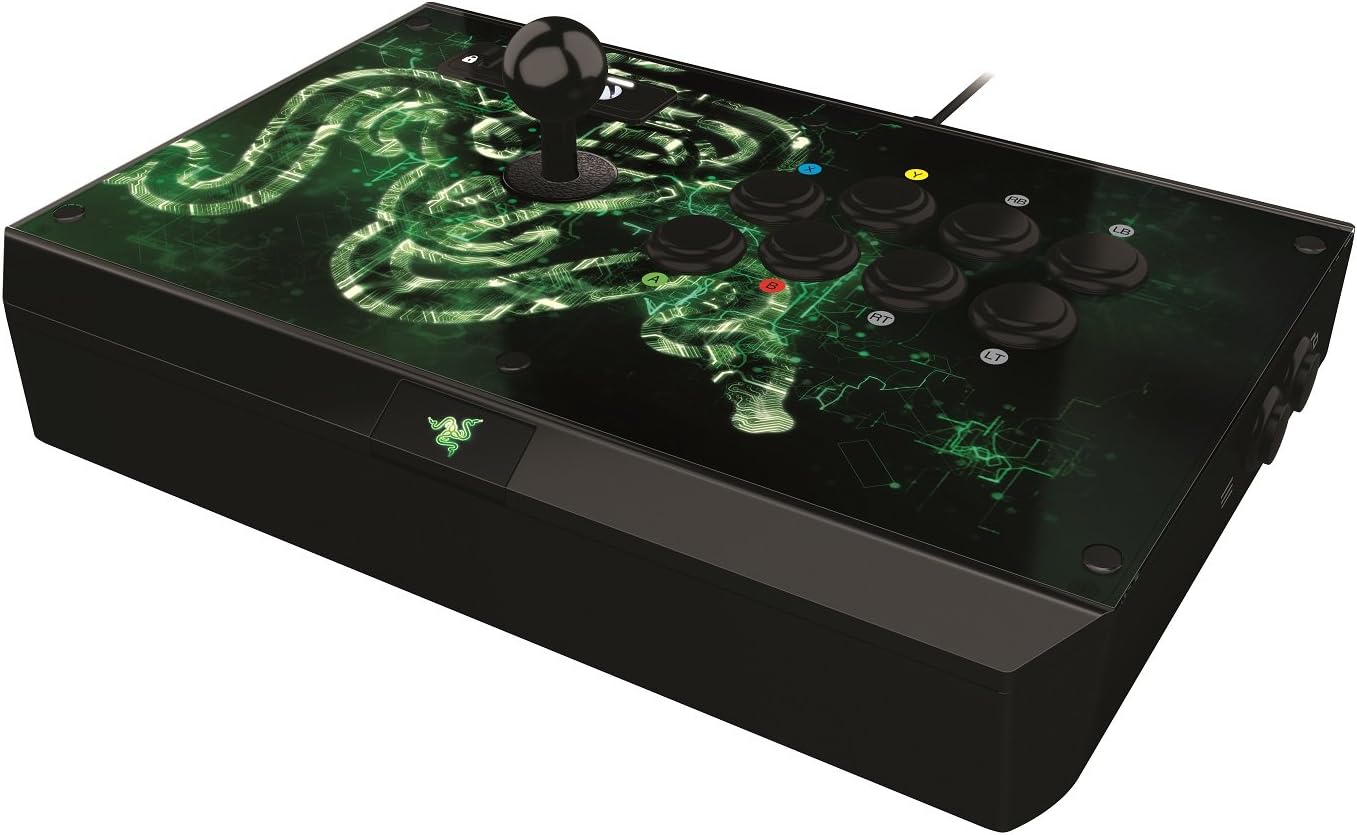 Razer Atrox for Xbox One: Fully Mod-Capable - Sanwa Joystick and Buttons - Internal Storage Compartment - Tournament Arcade Stick for Xbox One
