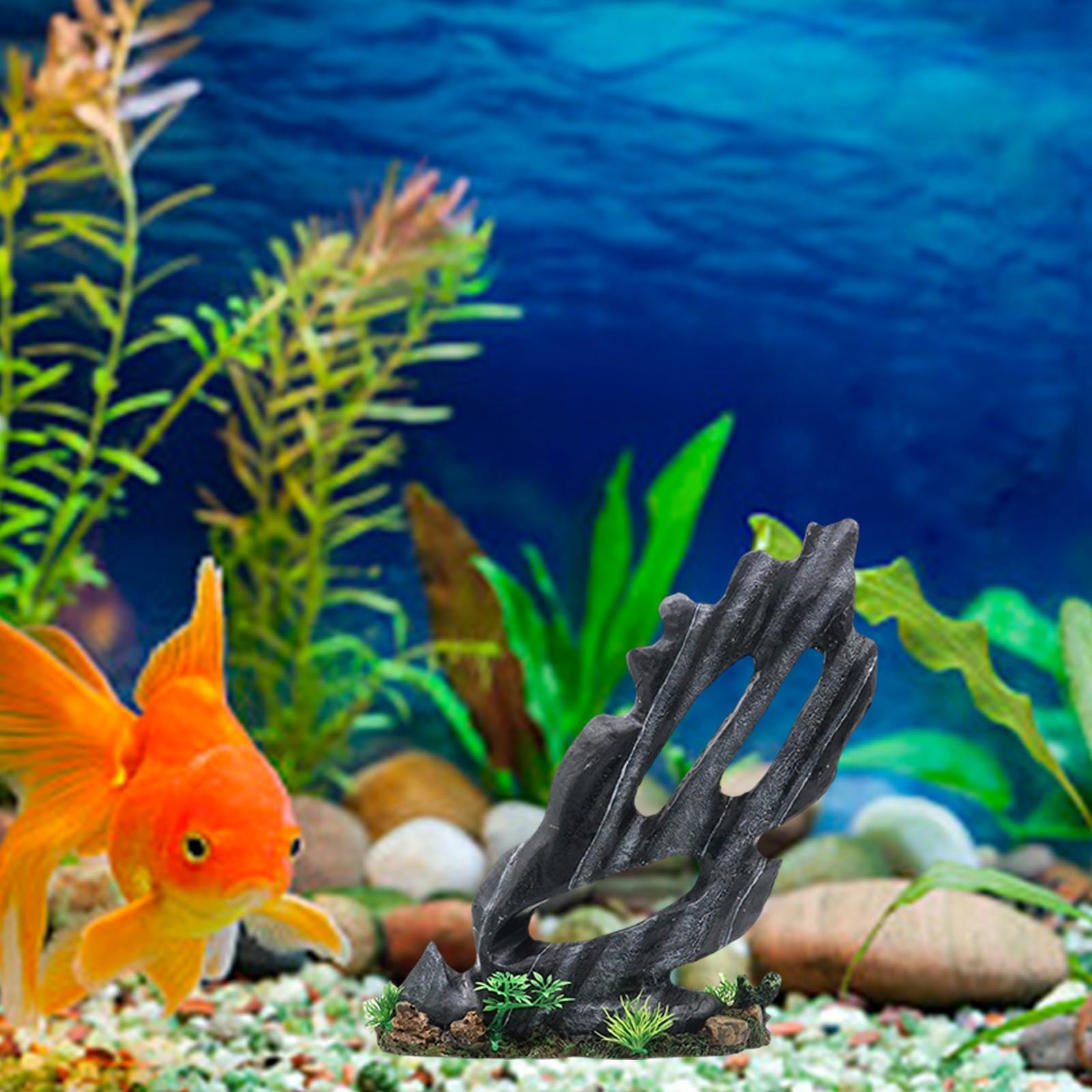 FishTank Garnelen-Zucht, Steingarten, Berg-Ornament für Aquarien, Terrarien, Landschaftsbau, Unterschlupf, Aquarien, Ornamente