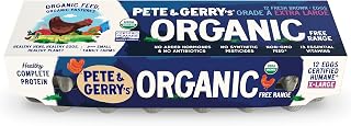Pete and Gerry's Organic Extra Large Eggs 12ct - USDA Certified Organic, Certified Humane Free Range from Family Farms