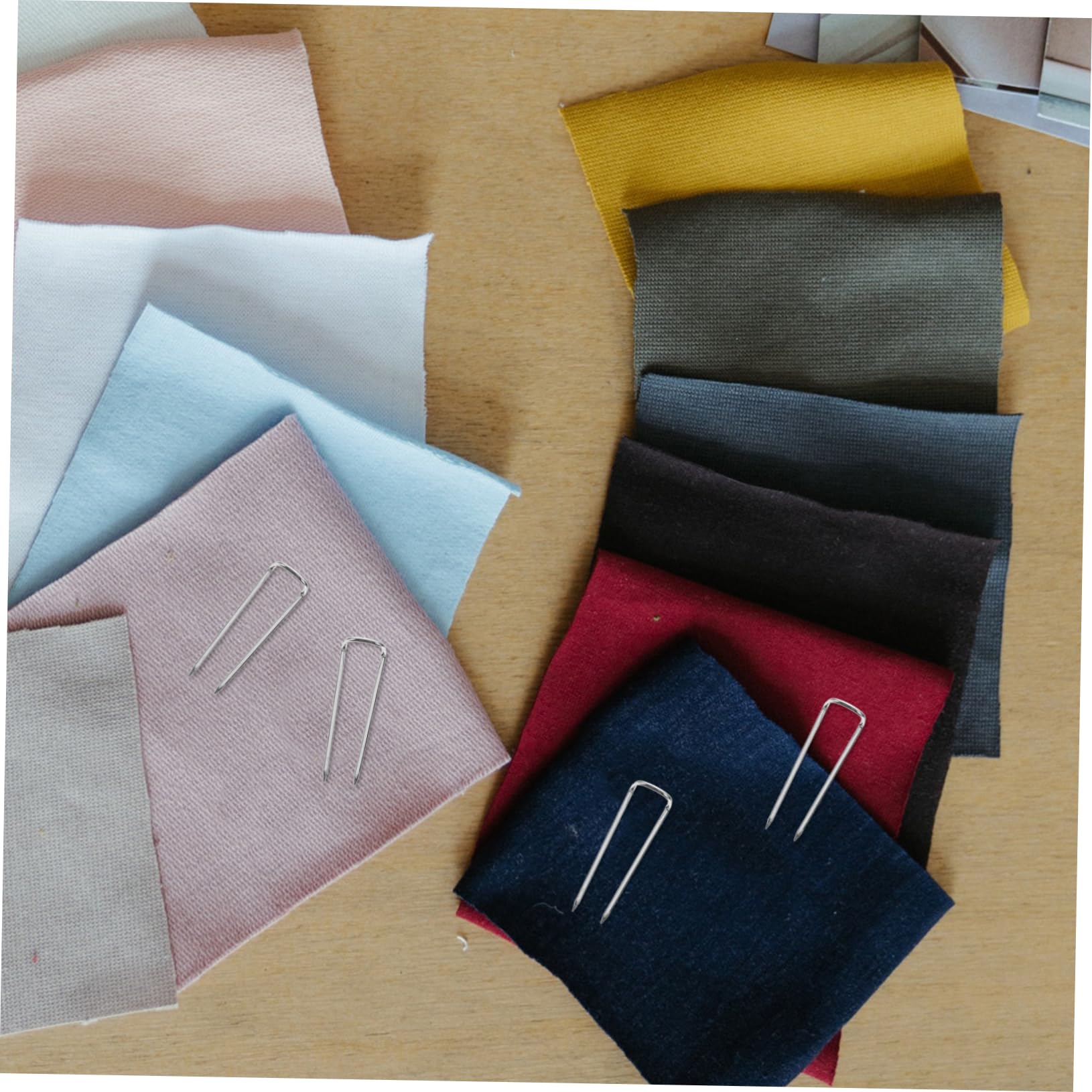 ERINGOGO U Shaped Sewing Pins for Fabric Quilting 17/23mm Double Blocking Strong U-pins Easy to Use Multi-Purpose Needles Quilting Supplies