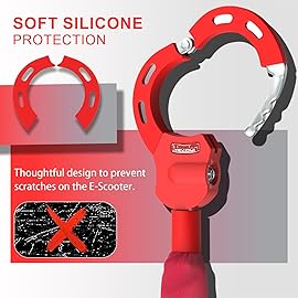 Mezelon Electric Scooter Lock, 8mm Chain Lock Bike Locks Heavy Duty Anti Theft with 3 Keys for E-Bike/Electric Scooters