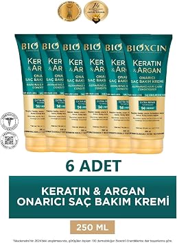 Bioxcin Keratin & Argan Onar c  Sa  Bak m Kremi, 250 ml x 4 Adet