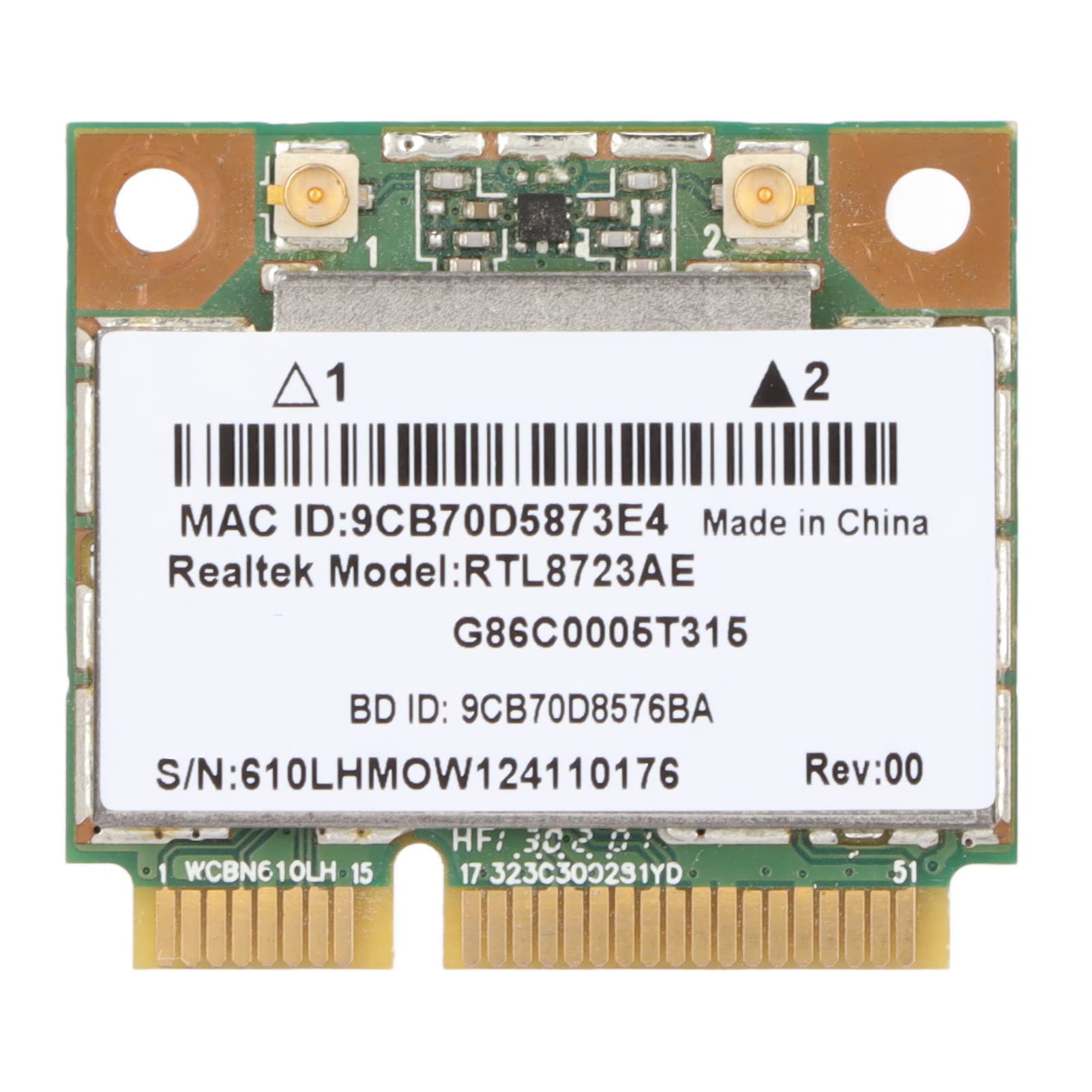 Tarjeta WiFi Inalámbrica RTL8723AE, Mini PCI Express con Bluetooth 4.0, Módulo de Red 300M 802.11b/g/n para PC, Portátiles