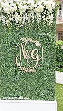 Kraftidy Customized Wedding & Engagement Initial Couple Name Decoration Banners Sign For Backdrop Decorations, Stage Background Photo Shoot, Materials Items Personalized Names, Lime Wood