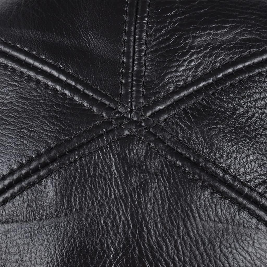 Male Winter Warm Ear Protection Bomber Hat Man Genuine Leather Faux Inside Large Size 57-62cm Caps