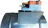 SmartZone 6" Round Zone Damper - Professional HVAC Zoning, Power Open/Close, Belimo Motor, Ultra-Low Leakage, Made in USA