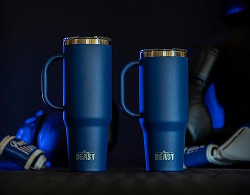 Miniatura 7 de Beast Vaso Térmico de 50 oz de Acero Inoxidable con Aislamiento al Vacío para Café y Hielo de Doble Pared Termo de Viaje (Azul Real)