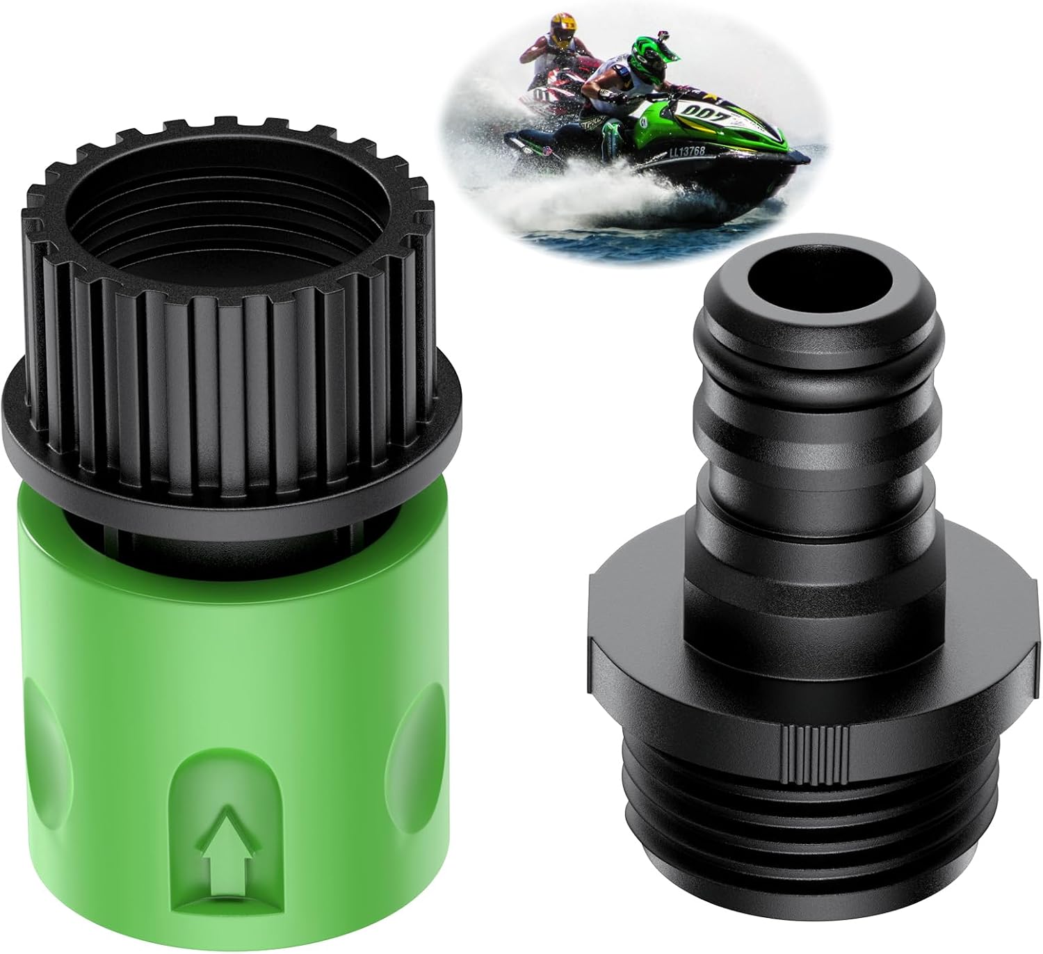 Quick Connect Flush Kit for Sea-doo Yamaha Honda Kawasaki,4-Stroke PWC