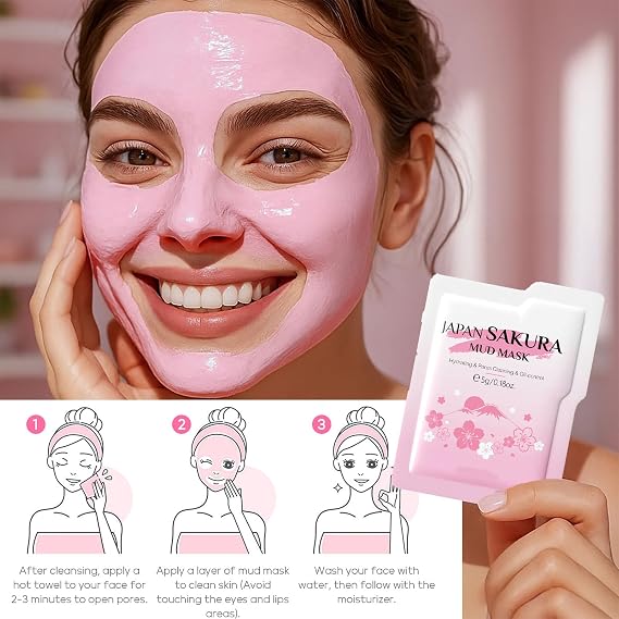 Mini Travel Skincare Products, Mini Travel Items Including Isolation Cream, Face Wash, Serum, Toner, Lotion, Cream, Sakura Mud Mask, Face Skin Care Routine Kit Organic Skin Care Set (VC 70 pieces)