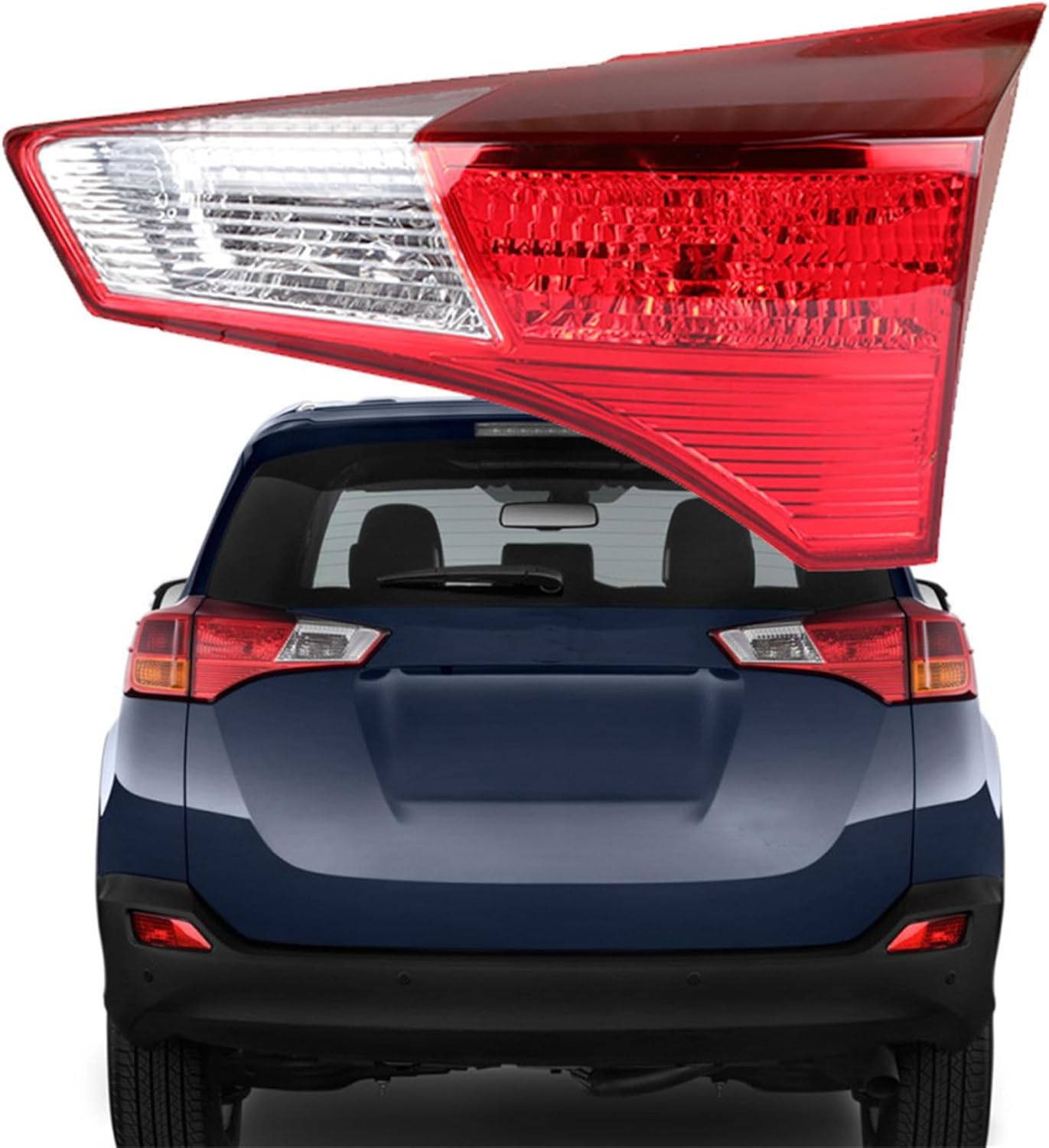 Silscvtt Rear Brake Tail Light Assembly Replacement for Toyota RAV4 2013 2014 2015 Passenger Side Tail Lamps TO2803126 815800R010