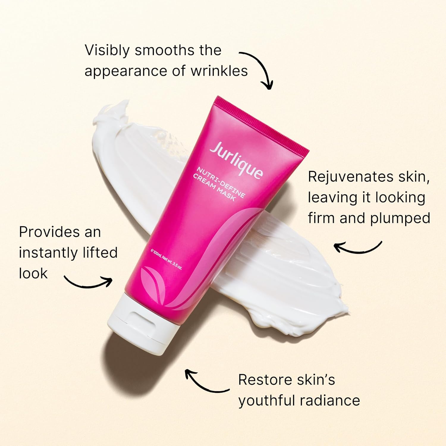 Jurlique Nutri-Define Cream Mask 100ml | Hydrating Face Mask | For All Skin Types Including Dry, Oily & Sensitive Skin| Beauty Skincare Products for Women/Men | Australian Made