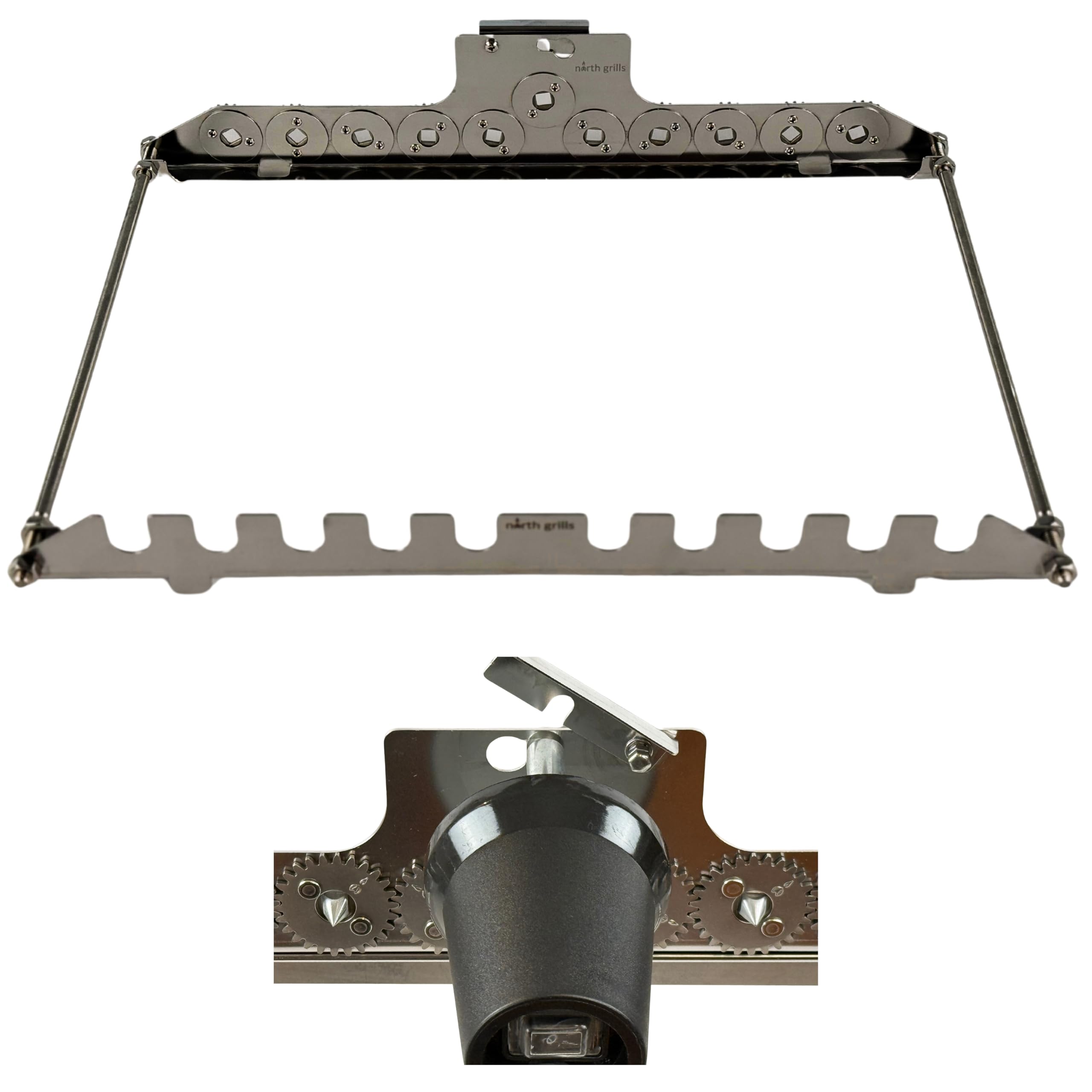 Amazon.com : 𝗦𝗽𝗶𝗻 𝗚𝗿𝗶𝗹𝗹 Add-On for Charcoal