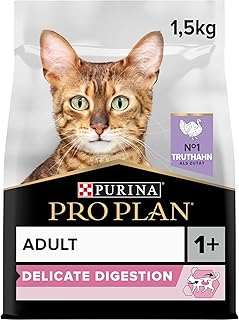 PURINA PRO PLAN DELICATE dry cat food, OptiDigest, 1-pack (1 x 1.5kg) product image