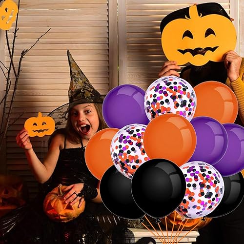 Miniatura 130 de Globos de aluminio de Halloween, globos de cumpleaños de Halloween, número 1, araña, momia, calabaza, murciélago, fantasma, globos para decoración