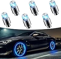 Vista 1 de 6 luces de válvula de neumático de automóvil, luz nocturna modificada fresca, luz de flash con sensor de choque, impermeable, tapa de luz LED