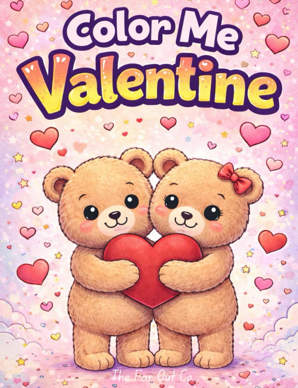 Color Me Valentine: A Cute Valentine’s Day Coloring Book with 30 Sweet & Playful Designs