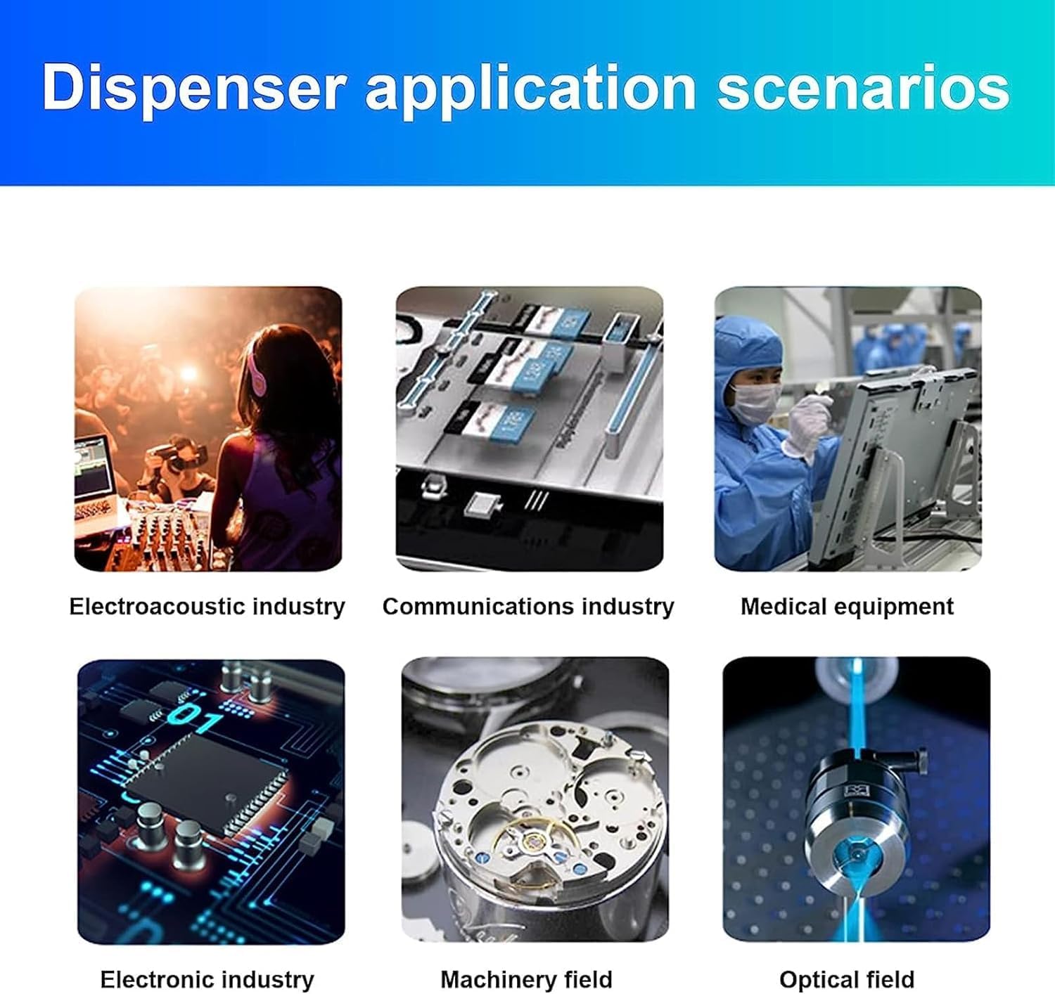 Automatic Glue Dispenser Machine,Digital Display Liquid Adhesive Dispenser,Timing Function,±0.4% Repeatability,for Component