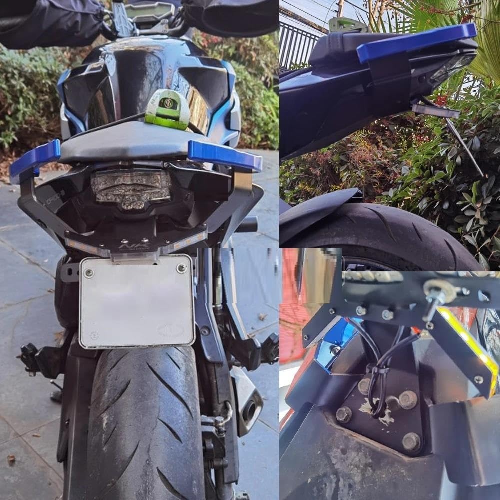 for CFMOTO 650 NK 2018 2019 2020 2021 2022 2023 Motorcycle License Plate Holder Turn Signal Light Tail Tidy Mudguard Eliminator Motorcycle