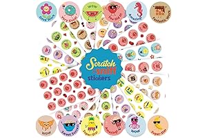 Smelly Stickers for Kids, Reward, Motivational, Scratch and Sniff