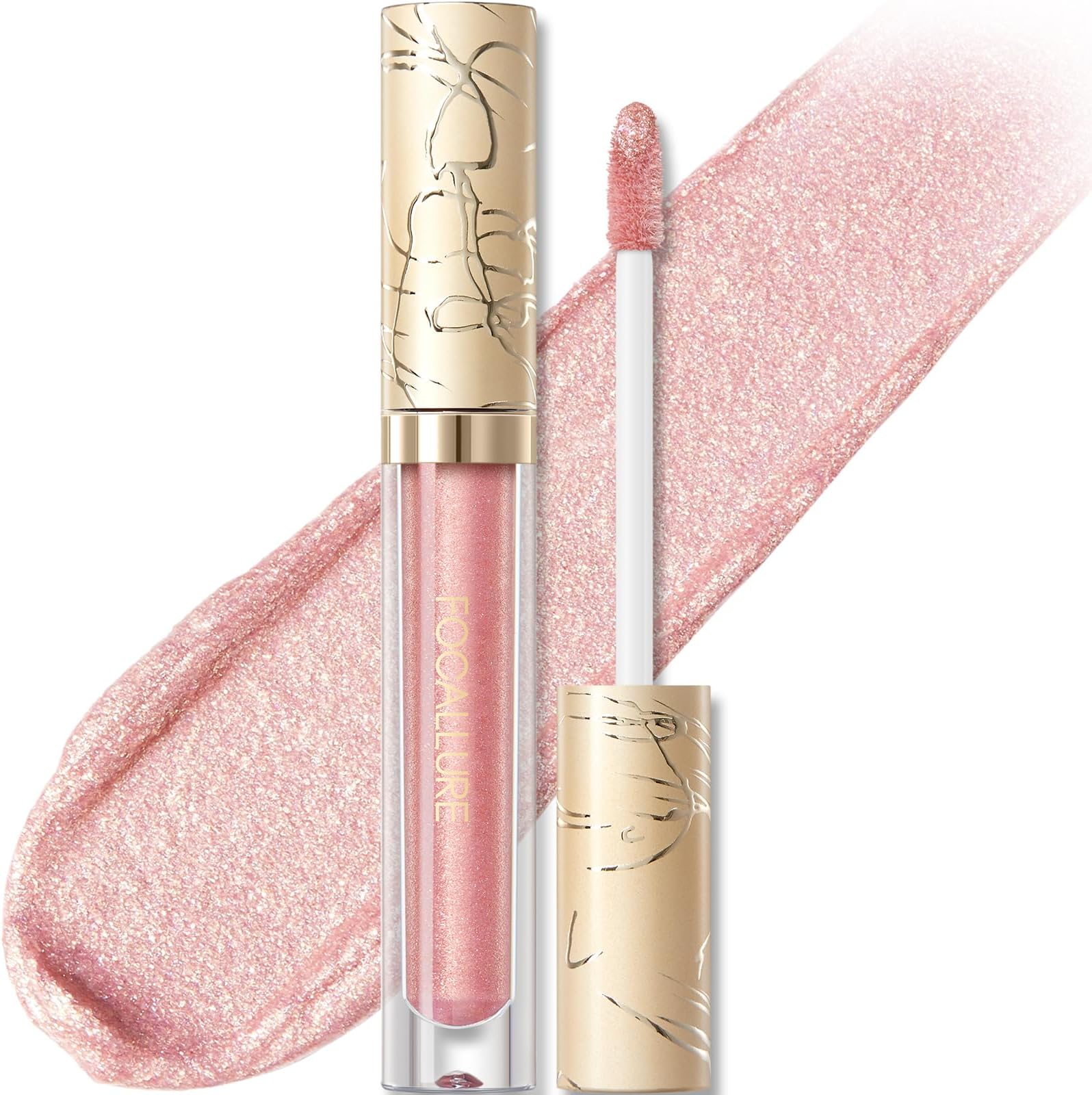 Metallic Liquid Lipstick,Non Stick Cup Lip Gloss,High Impact Lip Color with Transfer-proof Wear,Long Lasting & Waterproof Lipstick Makeup for Women,Candy Castle