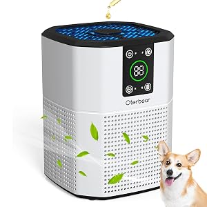 Air Purifiers for Bedroom Home Up to 1350 Ft Oterbear Room Air Cleaner with H13 True HEPA Filter
