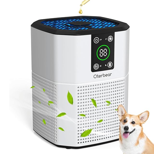 Air Purifiers for Bedroom Home Up to 1350 Ft Oterbear Room Air Cleaner with H13 True HEPA Filter