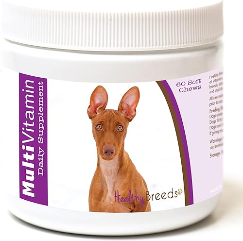 Miniatura 203 de Healthy Breeds Multivitamínico siberiano Husky para perros, suplemento diario recomendado por veterinarios, sabor a tocino, 60 masticables suaves