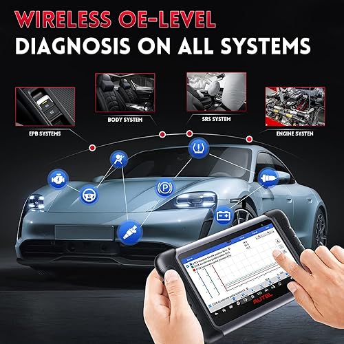 Vista 6 de Autel MK808Z-BT con 195$ Autel BT506: Versión 2024 MK808BT Pro Escáner bidireccional con 28 servicios, analizador de batería de automóvil