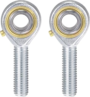 uxcell 2pcs POS10 Spherical Rod End Bearing 10mm Bore Self-Lubricated Joint Bearing M10x1.5 Right Hand Male Thread Connector