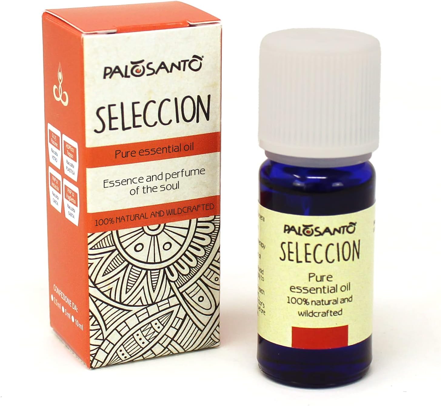PALOSANTO - Palo Santo Essential Oil from Perù - Seleccion - Pure Organic Essential Oils for Diffuser - Palo Santo Oil Ideal for Aromatherapy and Stress Relief - 10 ml