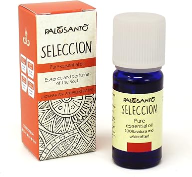 PALOSANTO - Palo Santo Essential Oil from Peru - Seleccion - Pure Organic Essential Oils for Diffuser - Palo Santo Oil Ideal for Aromatherapy and Stress Relief - 10 ml