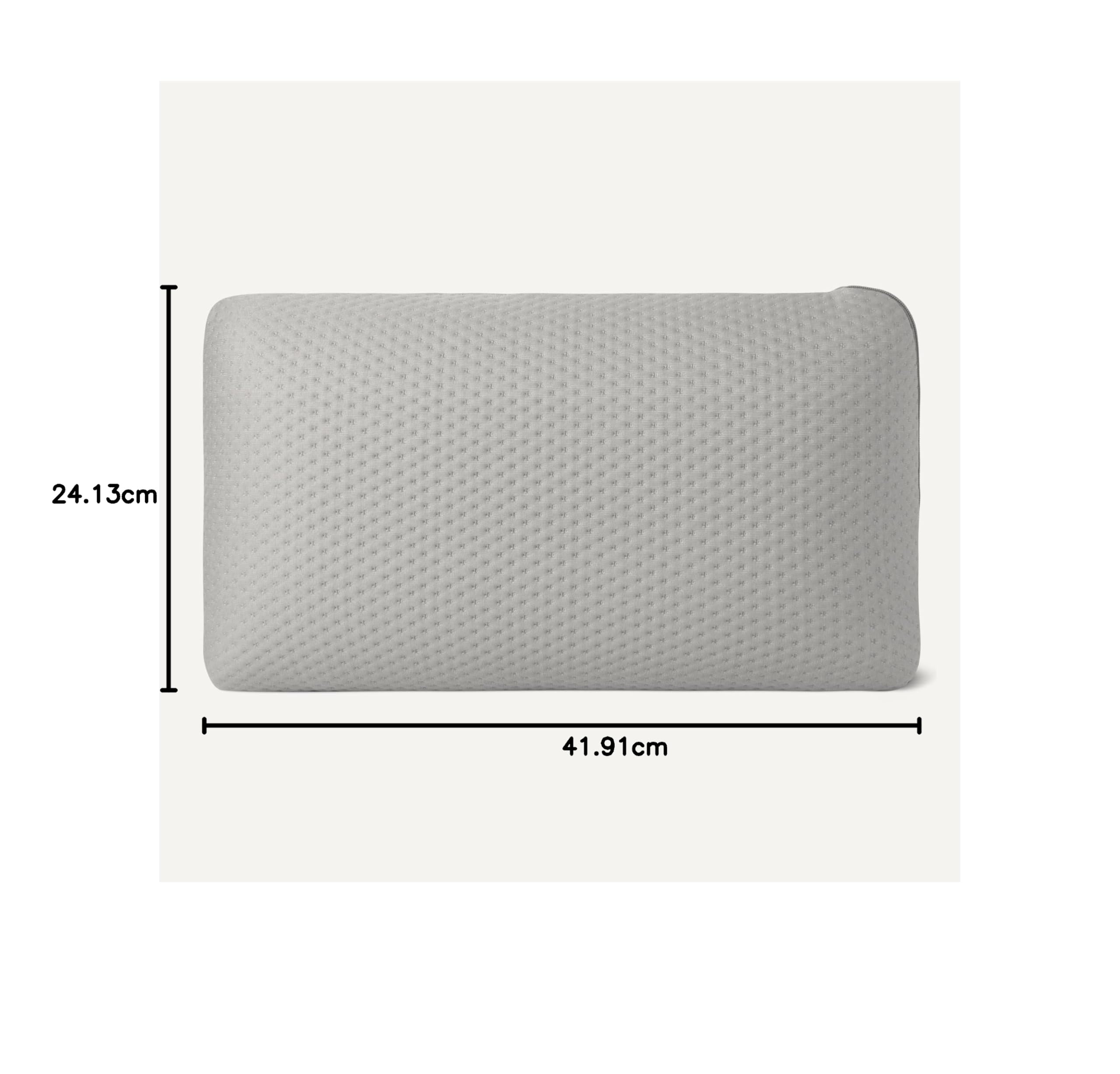 Amazon Basics, Cuscino da campeggio, 42 x 24 x 12 cm, Grigio