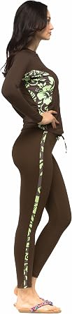 Private Island Women UPF 50+ Long Leggings Swimsuit Pants Beach Bathing Swim Rash Guard CubanoBoom Bottom RPG+KW+RSSP