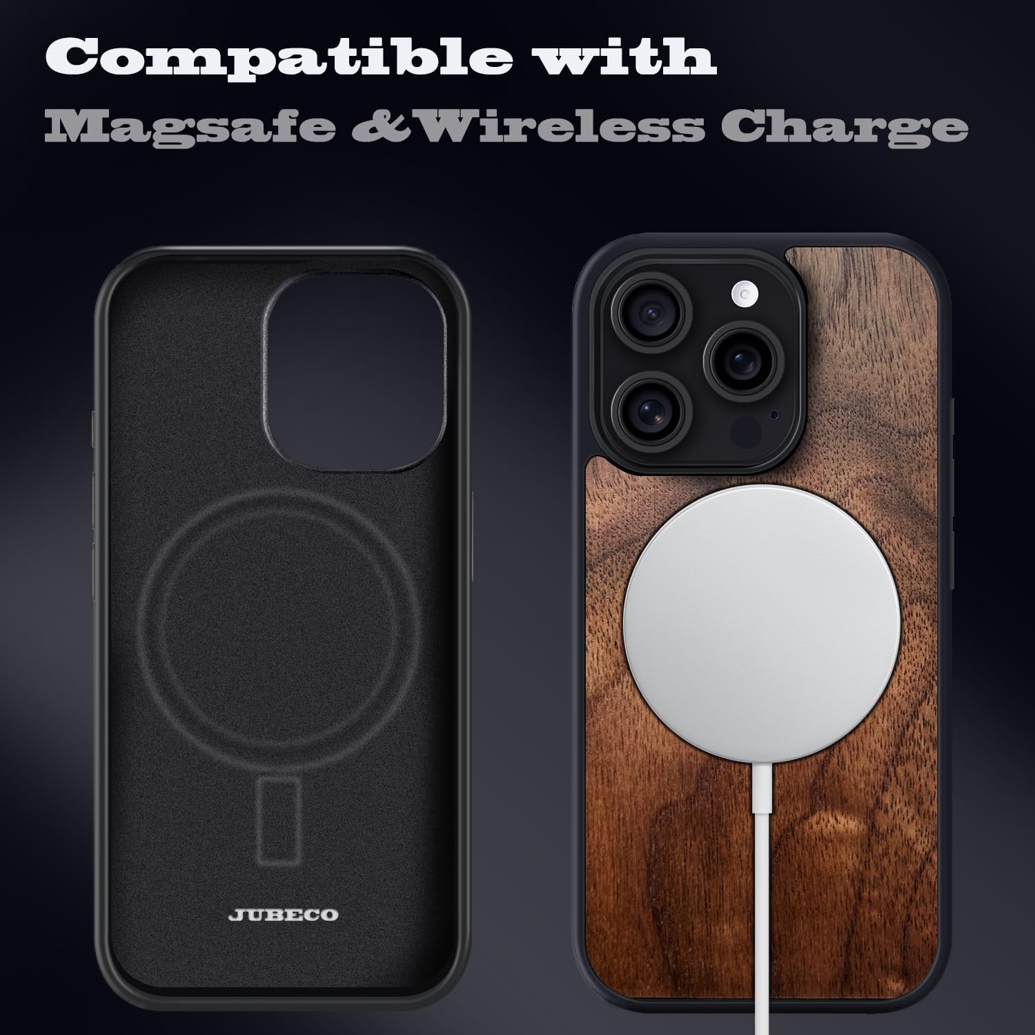 Amazon.com: JuBeCo Wooden Phone Case is Suitable for iPhone 16 Pro