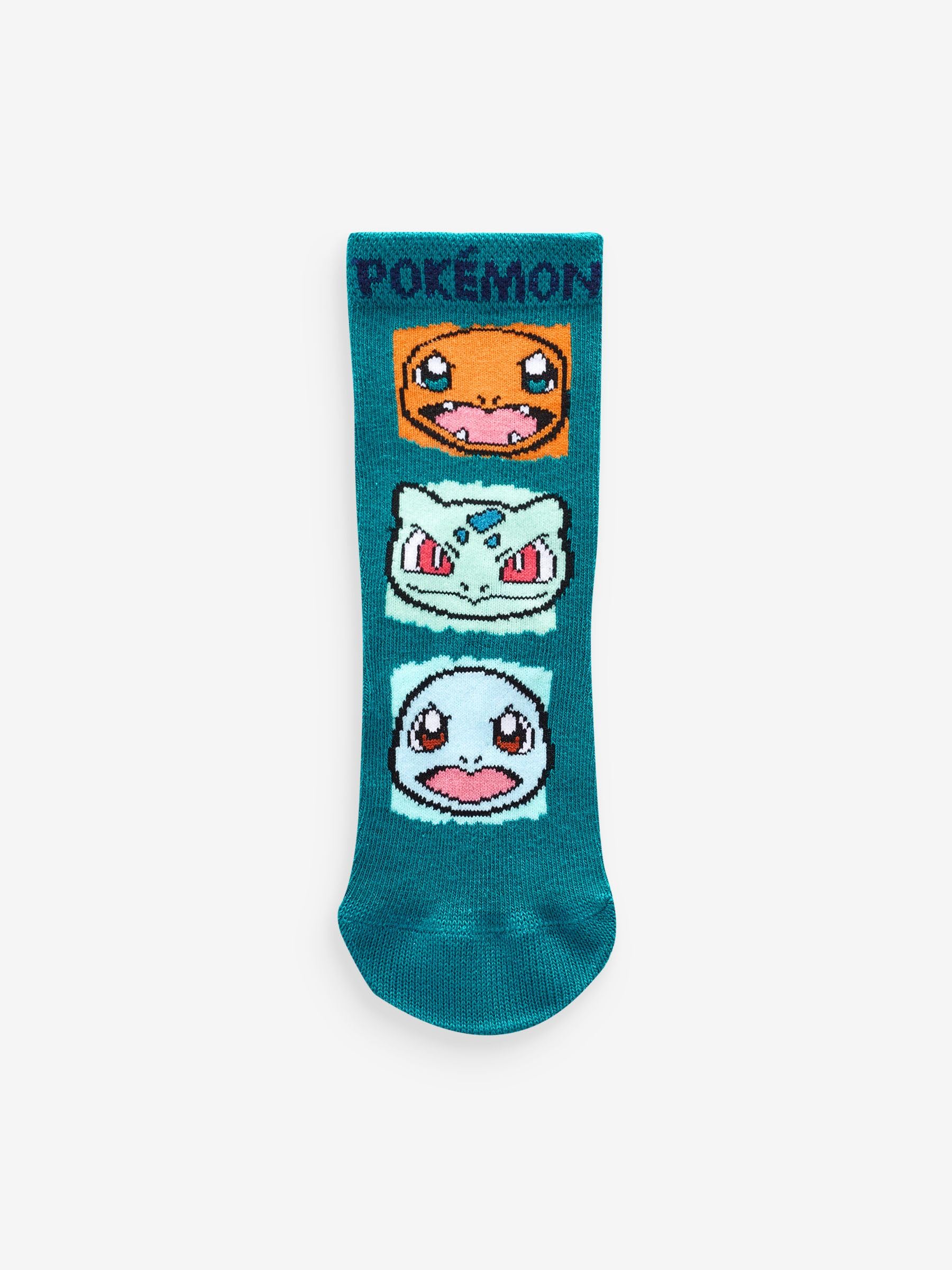 NEXT Garçon Chaussettes Gaming sous licence en coton majoritaire, 3 paires Pokémon Multi 26.5-30.5