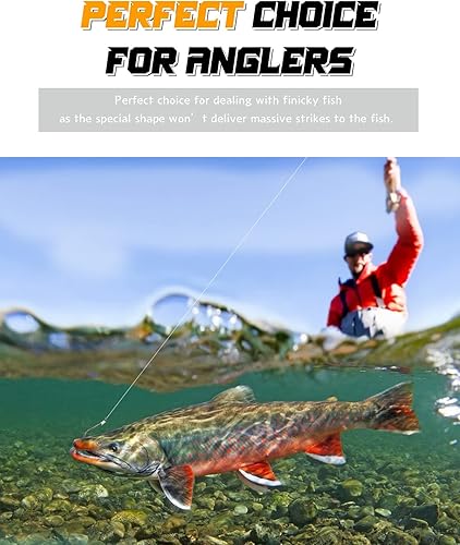 Miniatura 4 de AMYSPORTS Trout Bass Fishing Hook Saltwater Steel Strong Fishing Hook Octopus Bait Freshwater Circle Hook Sharp Stainless