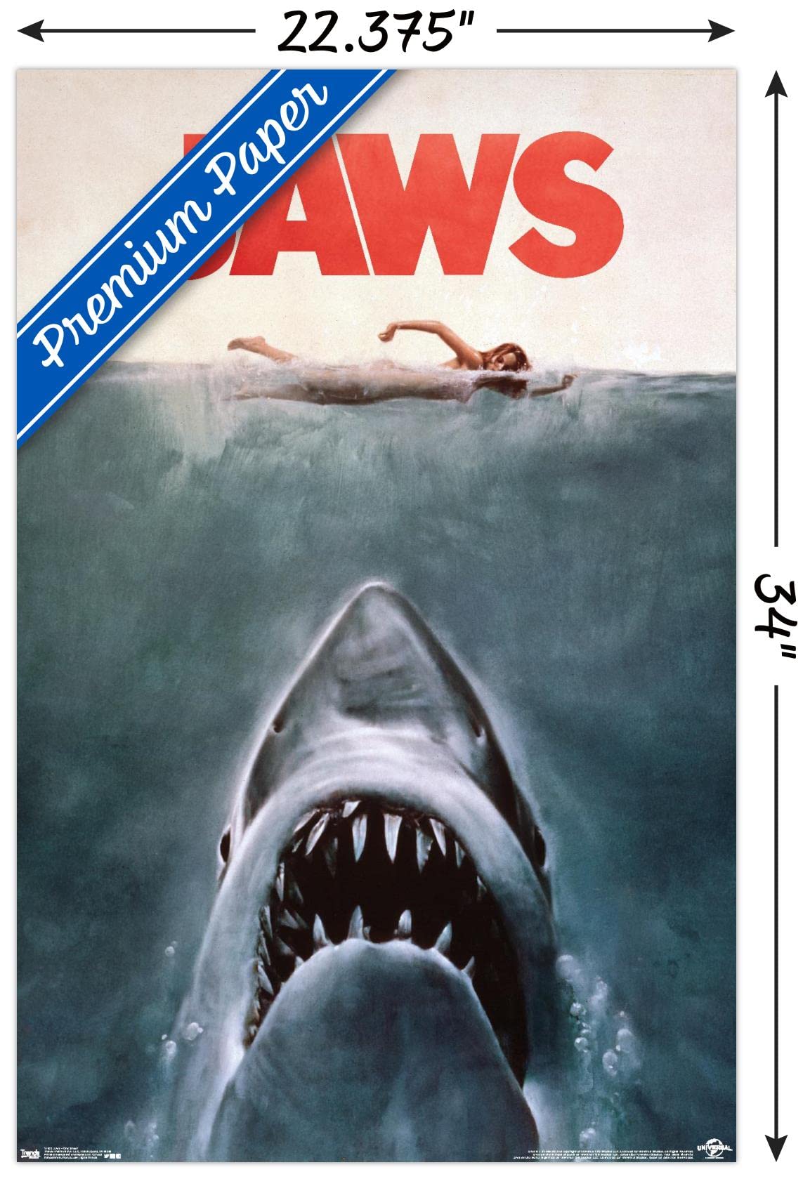 Amazon.com: Trends International Jaws - One Sheet Wall Poster