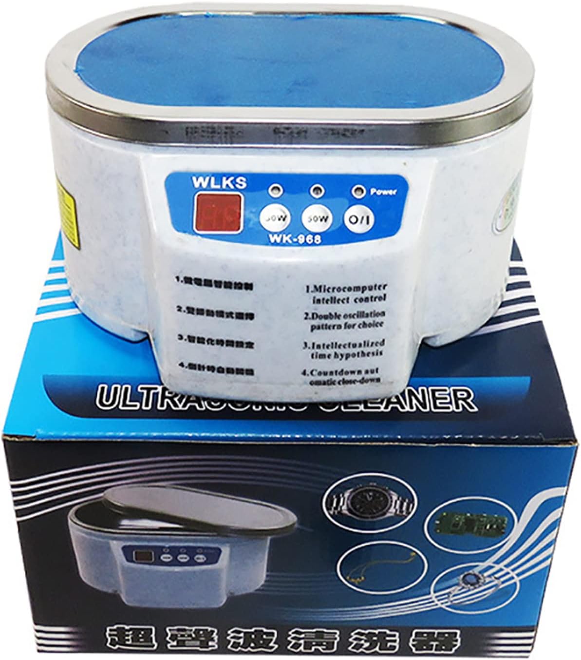 iDili AC 110V Ultrasonic Cleaner Jewelry Phone Motherboard Metal Glasses Cleaning Machine WK-968
