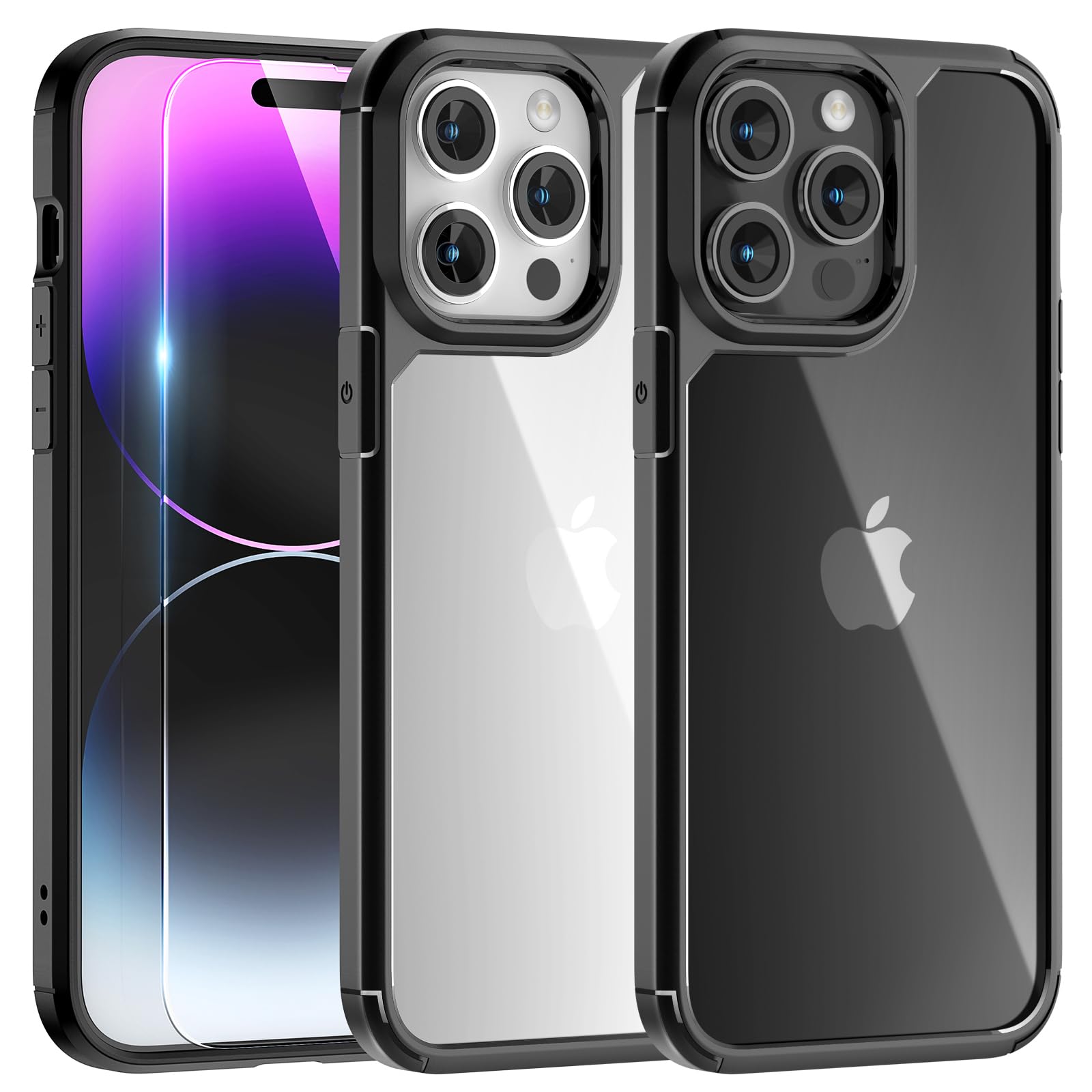TAURI Funda para iPhone 13/iPhone 14, Compatible con MagSafe [No amarillea] con Vidrio Templado, Carcasa Nueva para iPhone 13/iPhone 14,Funda Ultra Fina antichoque - Transparente — view 136