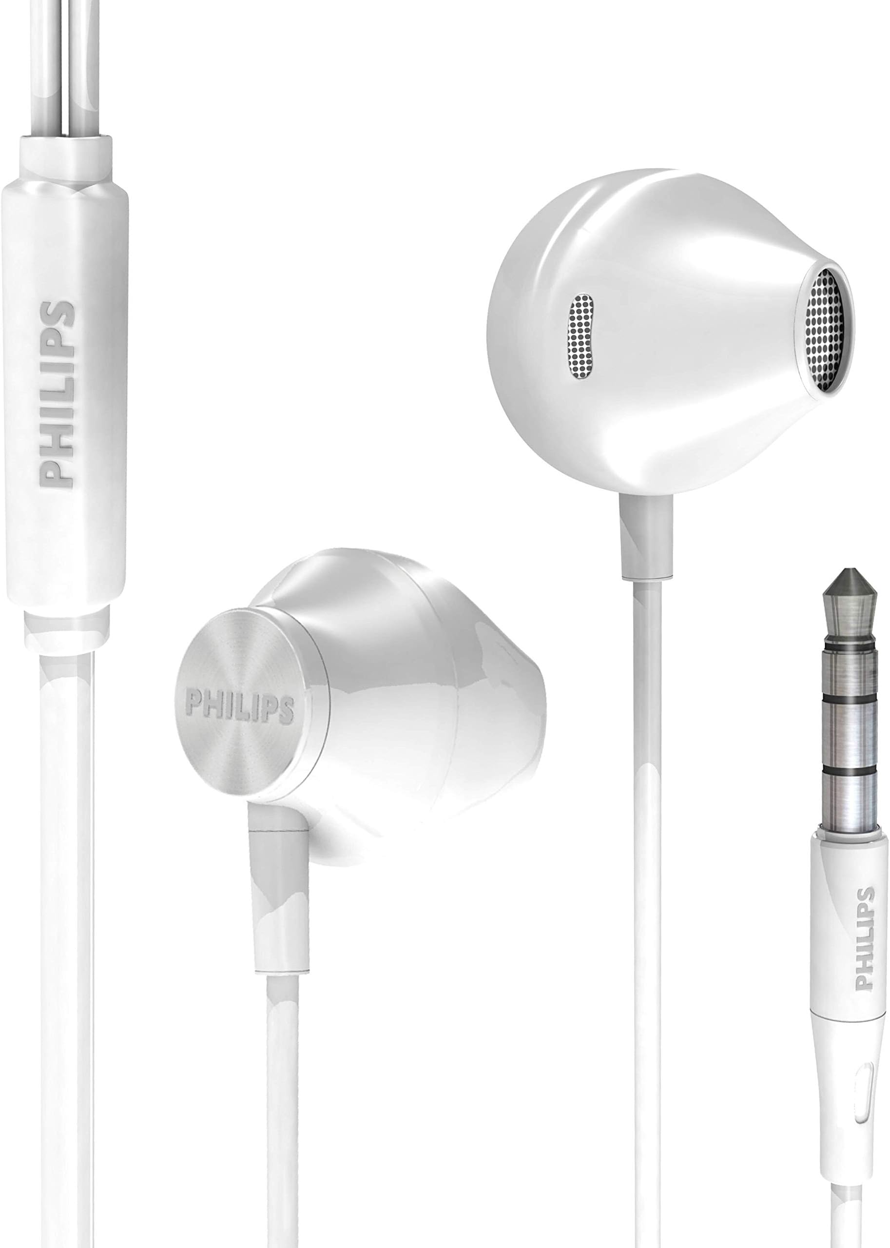 Philips Wired Earbuds Earphones, in Ear Headphones, Bass Clear Sound, Ergonomic Comfort-Fit