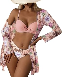 INNOVIERA Maiô feminino plus size, duas peças, blusa com costas em T e shorts para meninos, roupa de banho esportiva