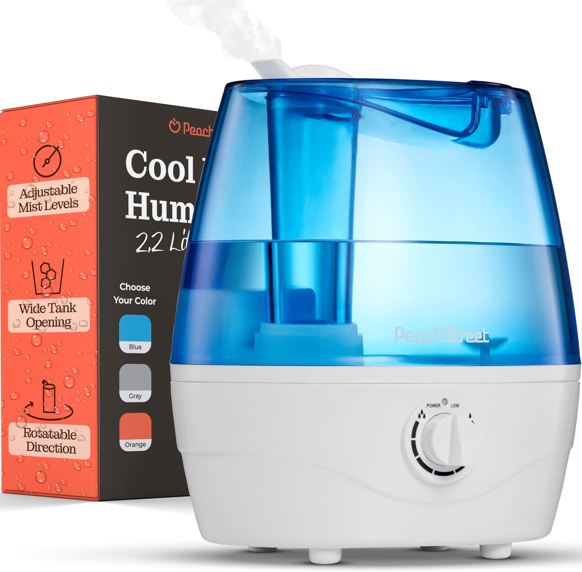 GoveeLife Smart Humidifiers for Bedroom, 3L Top Fill Cool Mist Humidifiers with