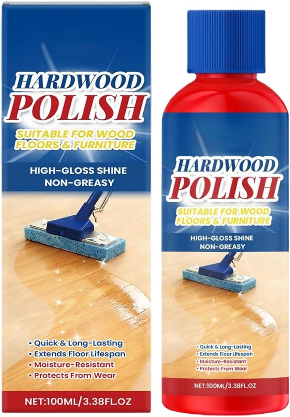 Floor Cleaner Solution | 100ml Long Lasting Protective Care,Long Lasting Floor Cleaner for Mopping,for Home Bedroom Kitchen Restaurant Office Hotel Apartment Dorm