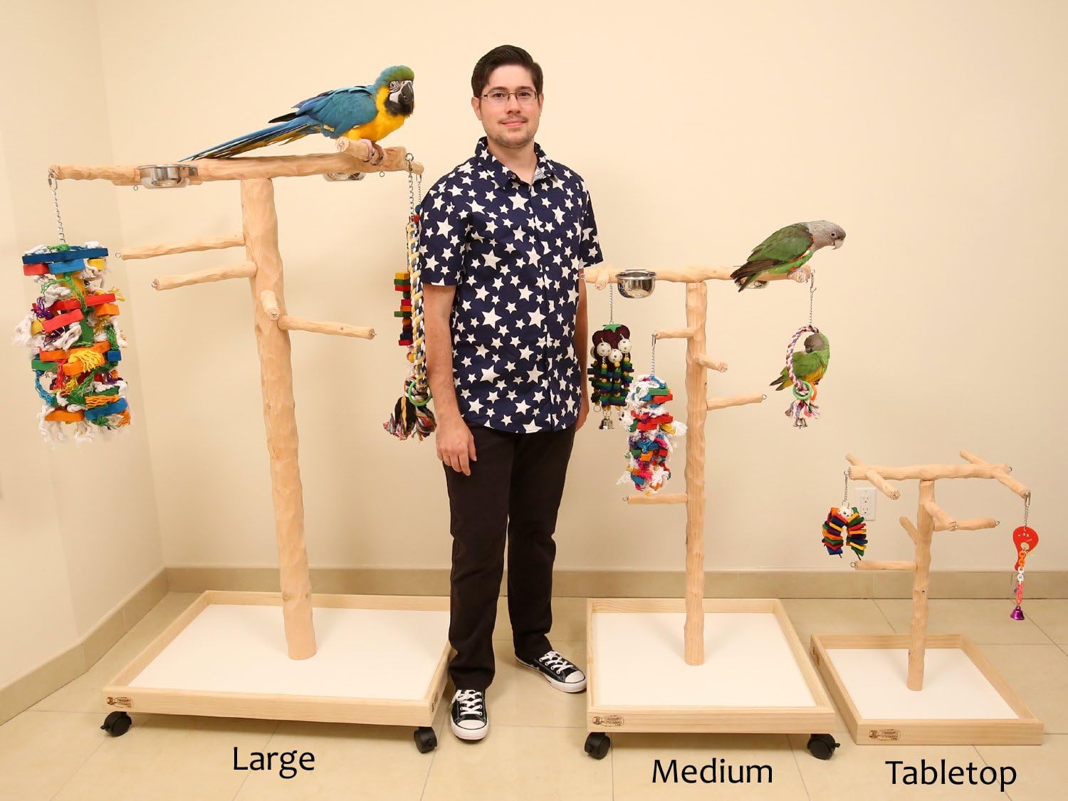 Large NU Perch Parrot Climbing Tree