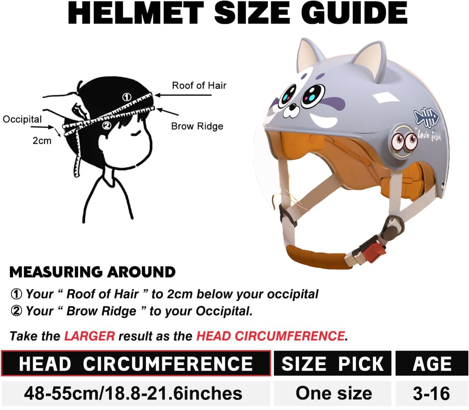 Casque Enfant Léger Multisports pour 3 À 16 Ans, Casque De Vélo/Trottinette avec Visière, Casque À Motifs pour Garçons Et Filles